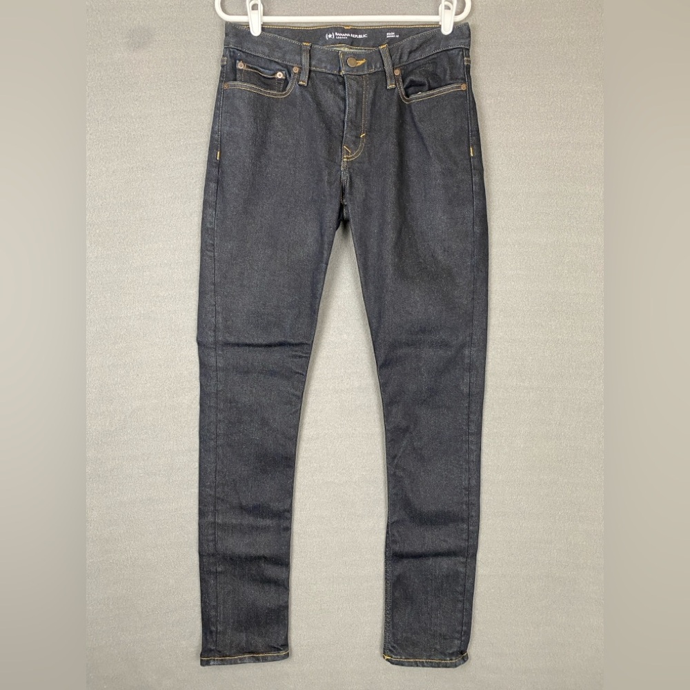 Banana Republic Men's Dark Wash Slim Jeans - Classic Straight Leg